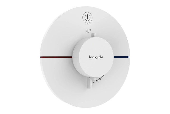 Термостат прихованого монтажу Hansgrohe ShowerSelect Comfort S на 1 функцію, матовий білий (15553700)