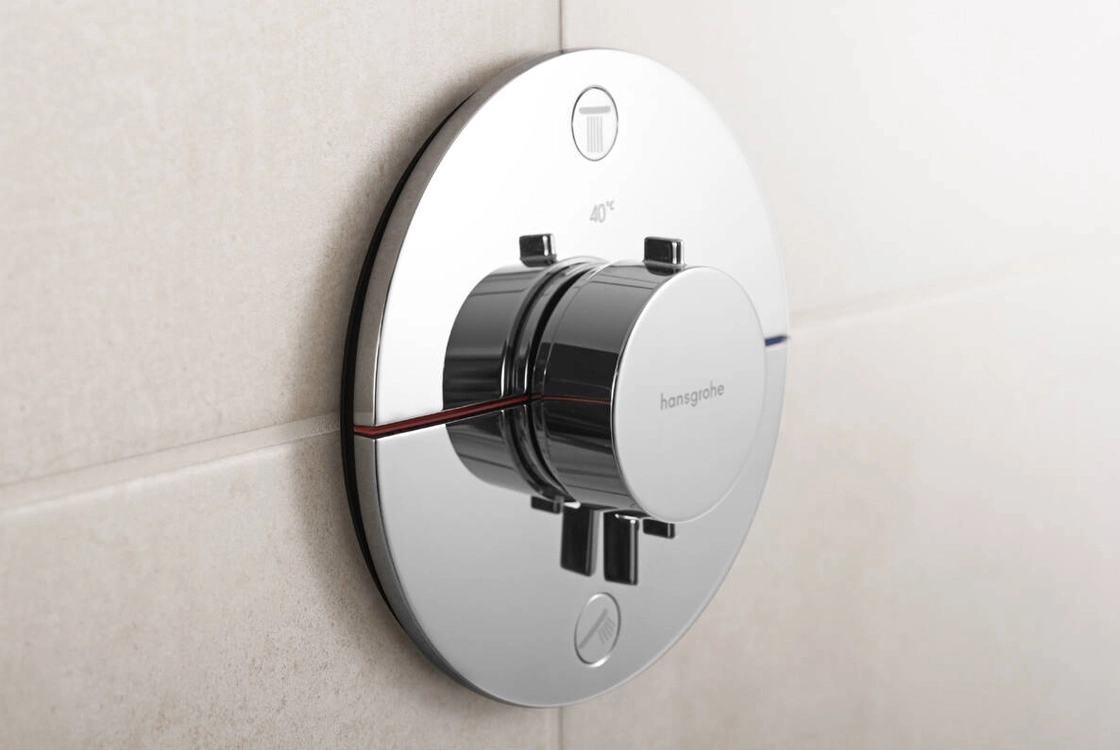 Термостат прихованого монтажу  Hansgrohe SHOWER SELECT COMFORT S  для 2х споживачів, хром Фото - 1