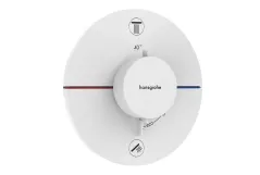 Термостат прихованого монтажу  Hansgrohe SHOWER SELECT COMFORT S  для 2х споживачів, білий матовий