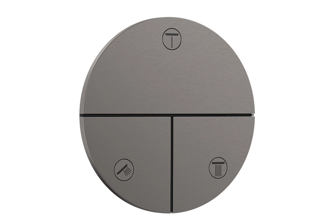 Переключатель Hansgrohe ShowerSelect Comfort S на 3 функции, черный хром (15558340)