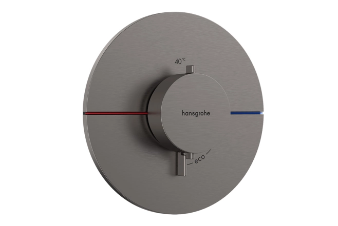 Термостат прихованого монтажу Hansgrohe ShowerSelect Comfort S HighFlow, полірований чорний хром (15559340)