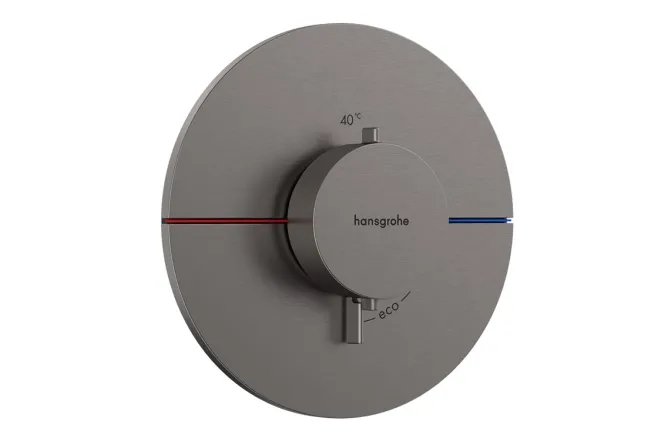 Термостат скрытого монтажа Hansgrohe ShowerSelect Comfort S HighFlow, полированный черный хром (15559340)