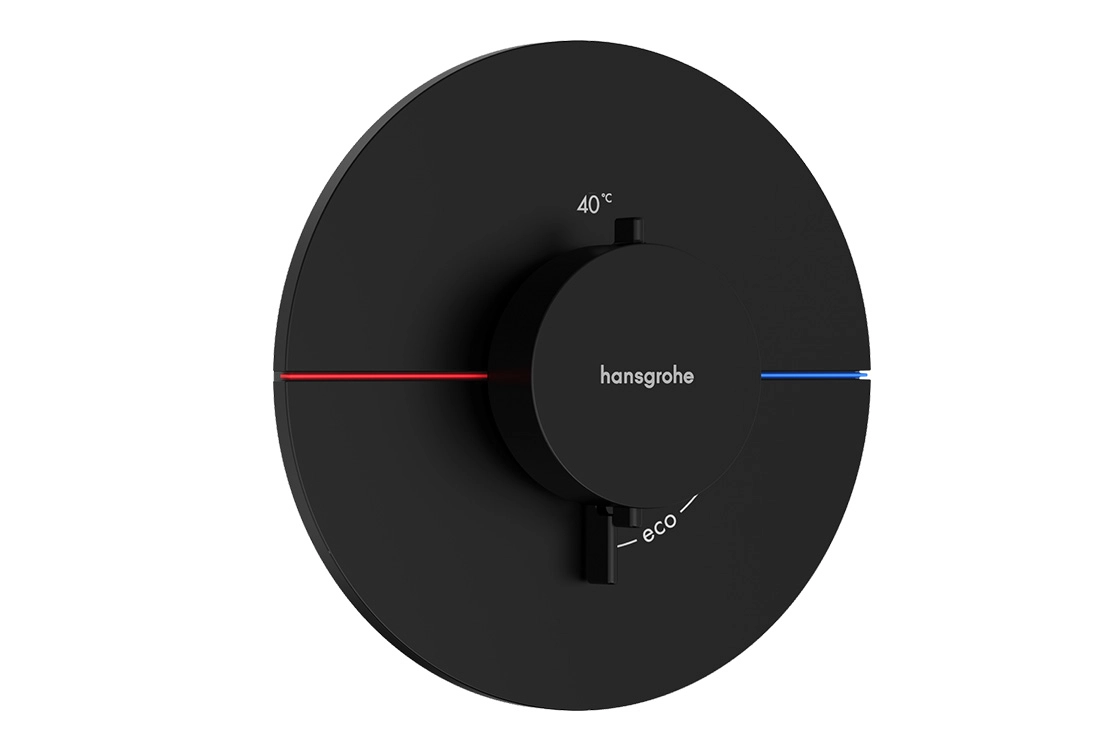 Термостат для душа Hansgrohe ShowerSelect Comfort S HighFlow скрытого монтажа, черный матовый (15559670)