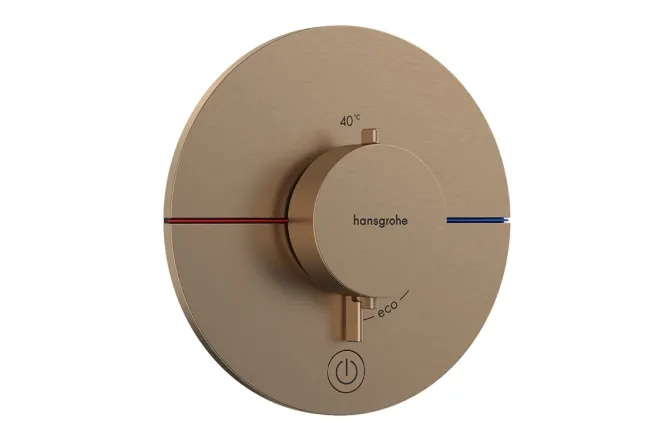 Термостат скрытого монтажа Hansgrohe ShowerSelect Comfort S HighFlow на 1 функцию, бронза (15562140)