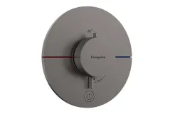 Термостат прихованого монтажу Hansgrohe ShowerSelect Comfort S HighFlow на 1 функцію, полірований чорний хром (15562340)