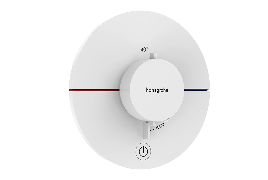 Термостат прихованого монтажу Hansgrohe ShowerSelect Comfort S HighFlow на 1 функцію, матовий білий (15562700)