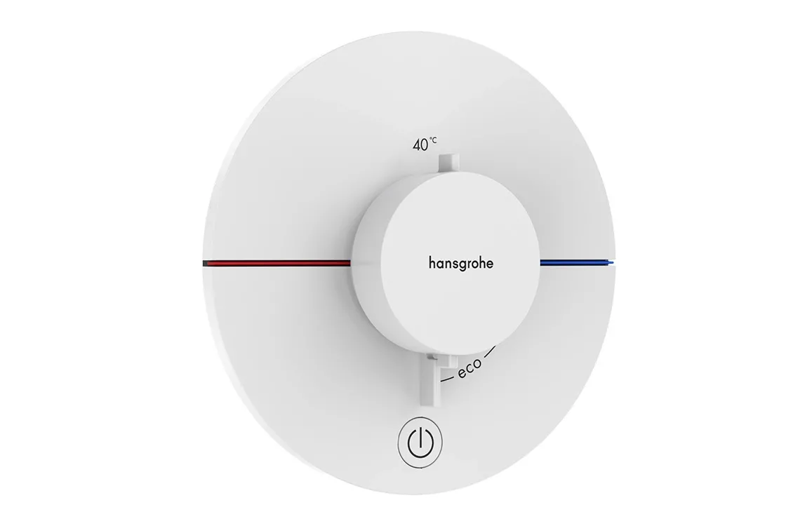 Термостат скрытого монтажа Hansgrohe ShowerSelect Comfort S HighFlow на 1 функцию, матовый белый (15562700)