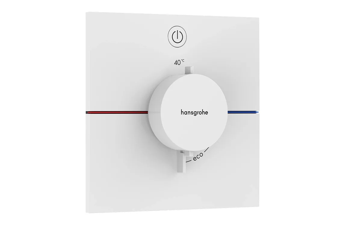 Термостат скрытого монтажа Hansgrohe ShowerSelect Comfort E на 1 функцию, матовый белый (15571700)