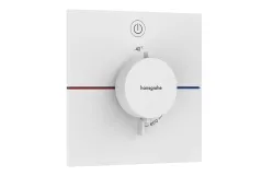Термостат скрытого монтажа Hansgrohe ShowerSelect Comfort E на 1 функцию, матовый белый (15571700)