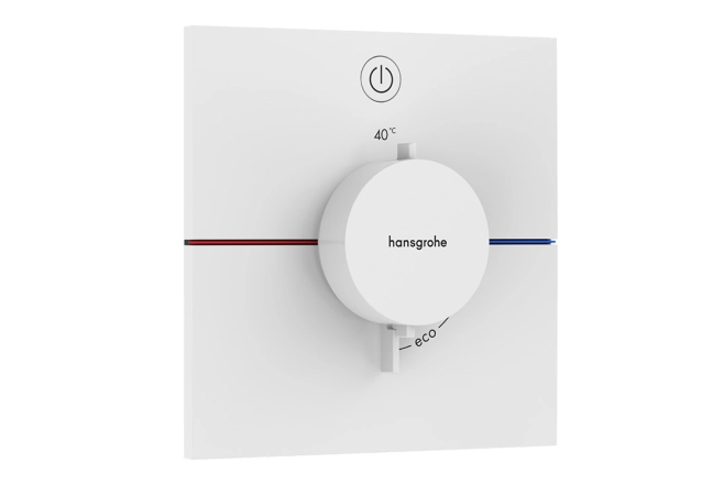 Термостат прихованого монтажу Hansgrohe ShowerSelect Comfort E на 1 функцію, матовий білий (15571700)