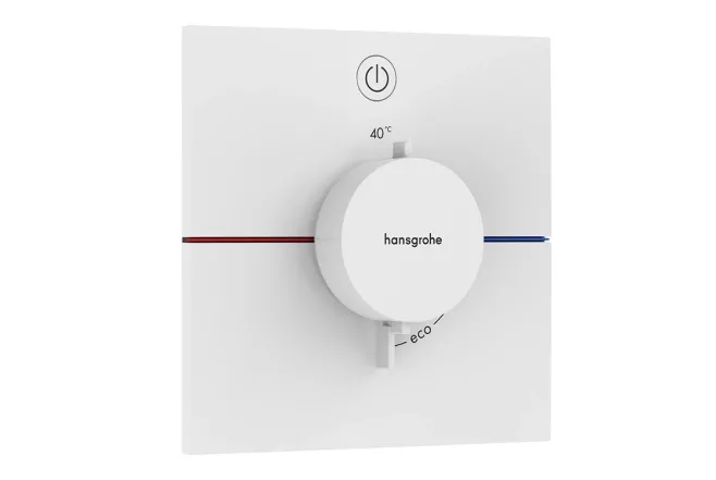 Термостат скрытого монтажа Hansgrohe ShowerSelect Comfort E на 1 функцию, матовый белый (15571700)
