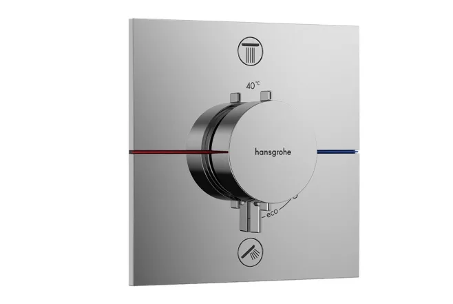 Термостат скрытого монтажа Hansgrohe ShowerSelect Comfort E на 2 функции, хром (15572000)