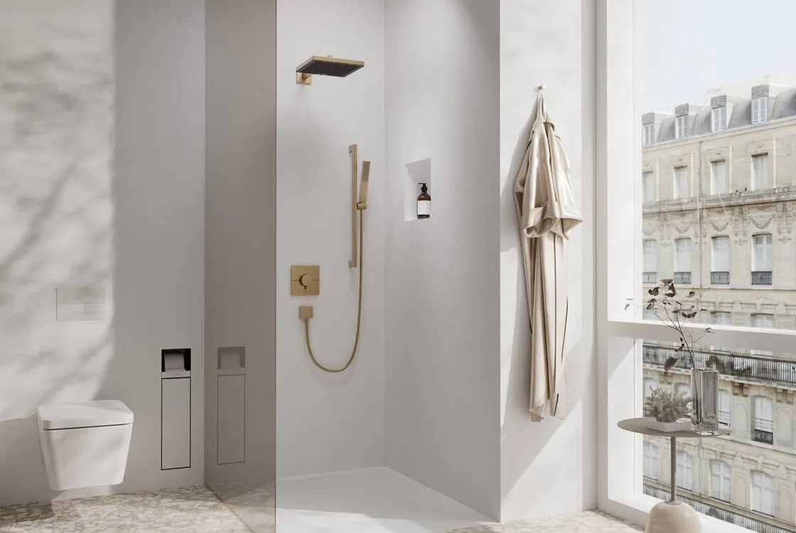 Термостат прихованого монтажу  Hansgrohe SHOWER SELECT COMFORT E  для 2х споживачів,  шліфованна бронза Фото - 2