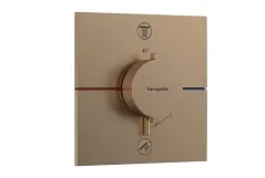 Термостат прихованого монтажу  Hansgrohe SHOWER SELECT COMFORT E  для 2х споживачів,  шліфованна бронза