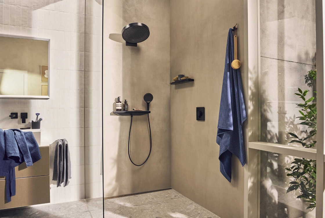 Термостат прихованого монтажу  Hansgrohe SHOWER SELECT COMFORT E  для 2х споживачів, чорний матовий Фото - 4