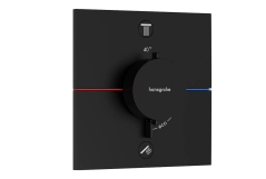 Термостат прихованого монтажу  Hansgrohe SHOWER SELECT COMFORT E  для 2х споживачів, чорний матовий