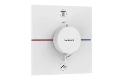 Термостат скрытого монтажа Hansgrohe ShowerSelect Comfort E на 2 функции, матовый белый (15572700)