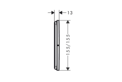 Термостат скрытого монтажа Hansgrohe SHOWER SELECT COMFORT E для 2х потребителей, шлифованная бронза Фото - 1