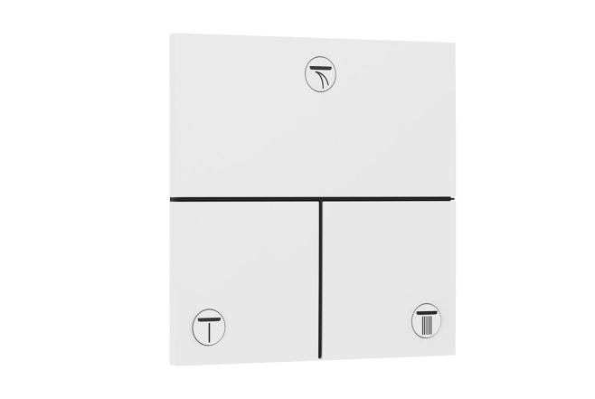 Перемикач Hansgrohe ShowerSelect Comfort E на 3 функції, матовий білий (15573700)