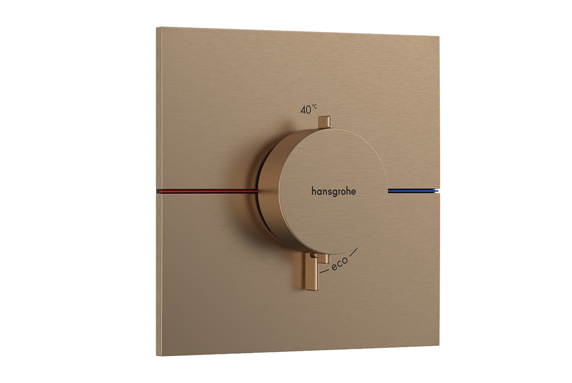 Термостат прихованого монтажу  Hansgrohe SHOWER SELECT COMFORT E  для 2х споживачів, шліфована бронза
