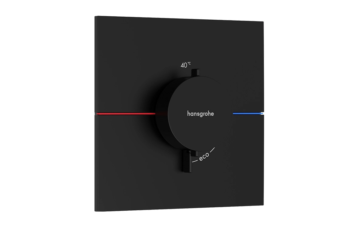 Термостат прихованого монтажу Hansgrohe ShowerSelect Comfort E HighFlow, матовий чорний (15574670)