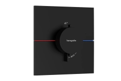 Термостат прихованого монтажу Hansgrohe ShowerSelect Comfort E HighFlow, матовий чорний (15574670)