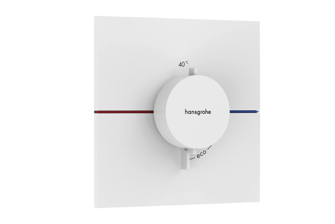Термостат прихованого монтажу Hansgrohe ShowerSelect Comfort E HighFlow, матовий білий (15574700)