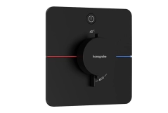 Термостат скрытого монтажа Hansgrohe ShowerSelect Comfort Q на 1 функцию, матовый черный (15581670)
