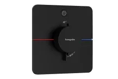 Термостат прихованого монтажу Hansgrohe ShowerSelect Comfort Q на 1 функцію, матовий чорний (15581670)