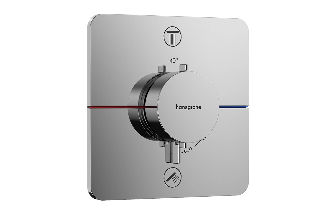 Термостат скрытого монтажа Hansgrohe SHOWER SELECT COMFORT Q для 2х потребителей, хром