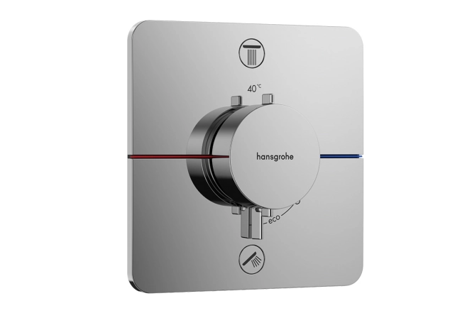 Термостат скрытого монтажа Hansgrohe SHOWER SELECT COMFORT Q для 2х потребителей, хром