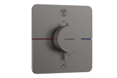 Термостат скрытого монтажа Hansgrohe ShowerSelect Comfort Q на 2 функции, полированный черный хром (15583340)