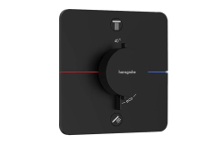 Термостат прихованого монтажу  Hansgrohe SHOWER SELECT COMFORT Q  для 2х споживачів, чорний матовий
