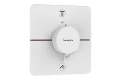 Термостат скрытого монтажа Hansgrohe SHOWER SELECT COMFORT Q для 2х потребителей, белый матовый