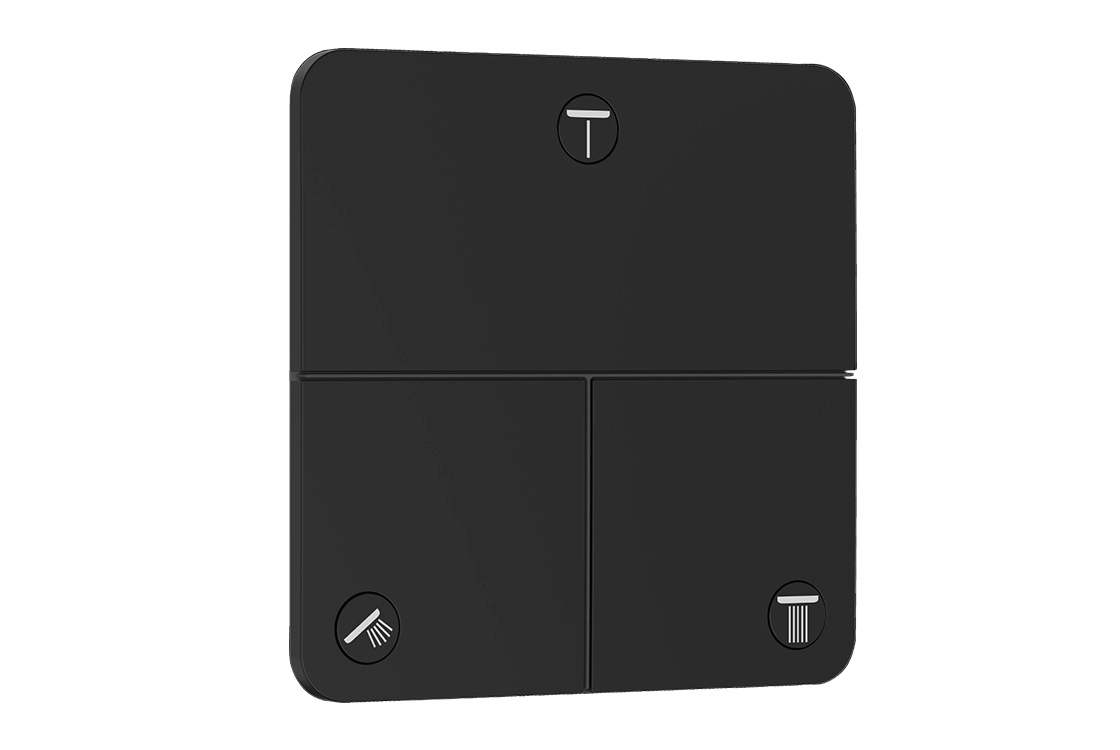 Перемикач Hansgrohe ShowerSelect Comfort Q на 3 функції, матовий чорний (15587670)