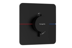 Термостат прихованого монтажу Hansgrohe ShowerSelect Comfort Q HighFlow, матовий чорний (15588670)