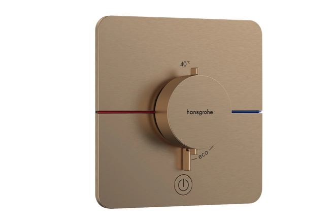 Термостат скрытого монтажа Hansgrohe ShowerSelect Comfort Q на 1 потребитель и дополнительный выход, бронза (15589140)