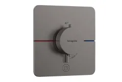 Термостат скрытого монтажа Hansgrohe ShowerSelect Comfort Q HighFlow на 1 функцию, полированный черный хром (15589340)