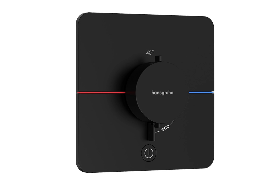 Термостат скрытого монтажа Hansgrohe ShowerSelect Comfort Q HighFlow на 1 функцию, матовый черный (15589670)