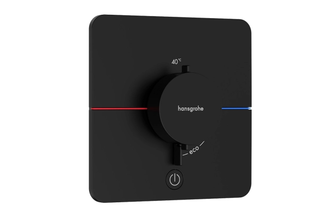 Термостат скрытого монтажа Hansgrohe ShowerSelect Comfort Q HighFlow на 1 функцию, матовый черный (15589670)