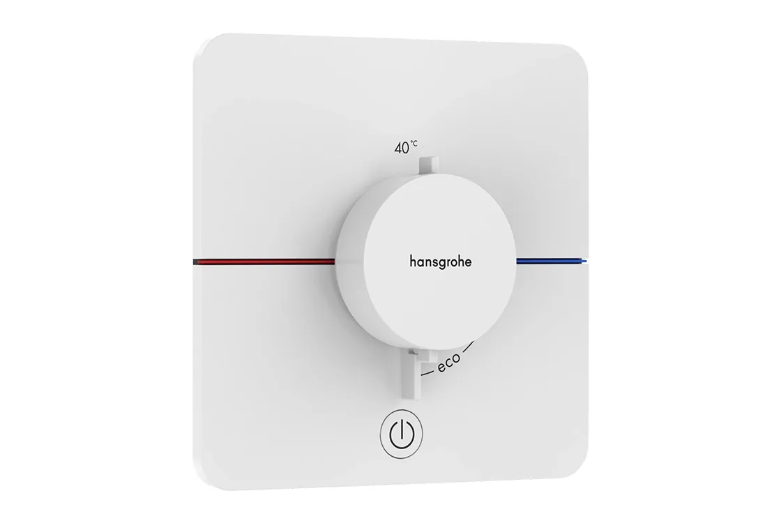 Термостат прихованого монтажу Hansgrohe ShowerSelect Comfort Q HighFlow на 1 функцію, матовий білий (15589700)