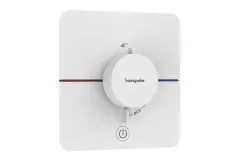 Термостат прихованого монтажу Hansgrohe ShowerSelect Comfort Q HighFlow на 1 функцію, матовий білий (15589700)