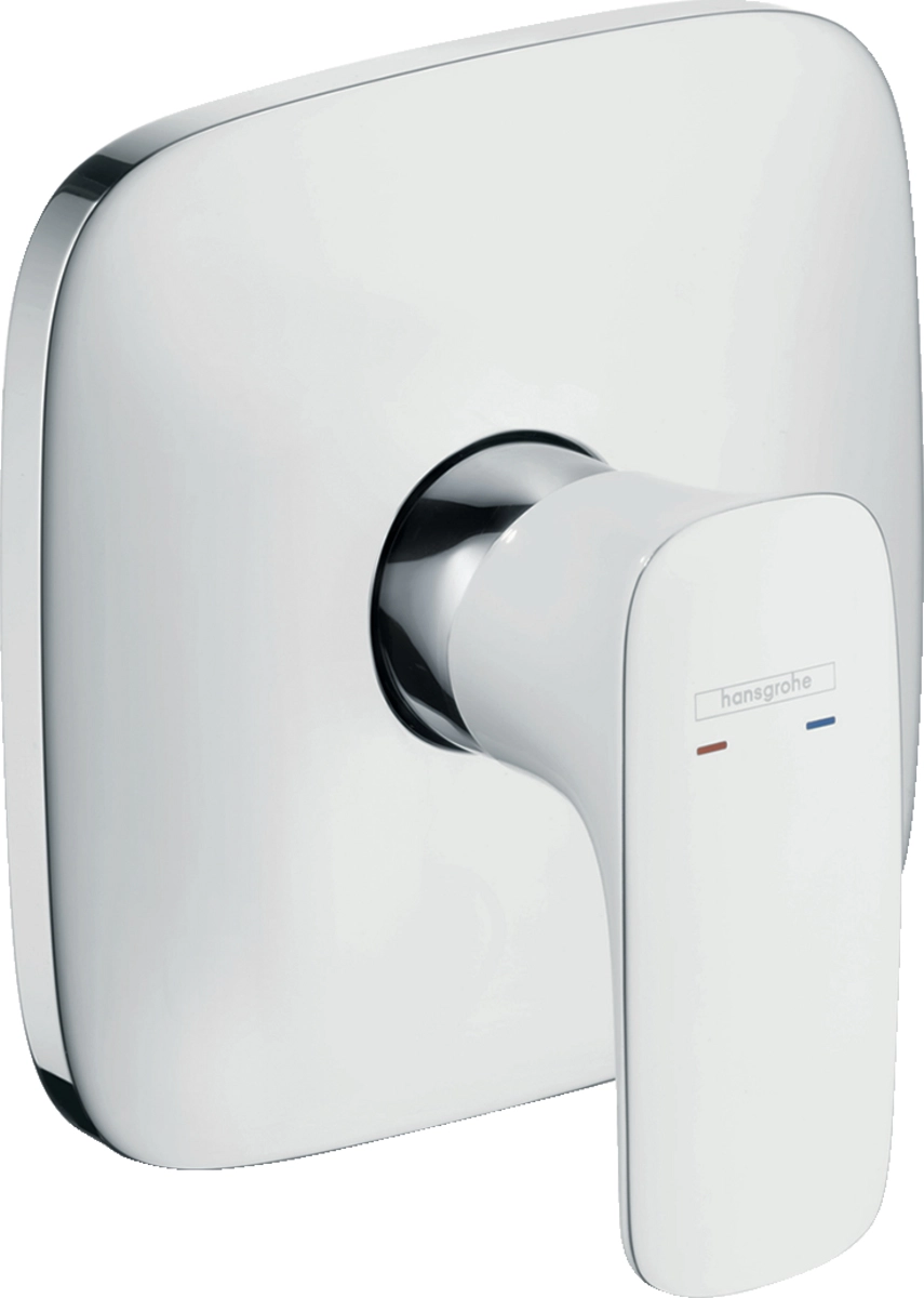 Змішувач для душу Hansgrohe PuraVida прихований монтаж, білий/хром (15665400)