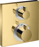 Термостат скрытого монтажа Hansgrohe Ecostat Square 2 режима, золото (15714990)