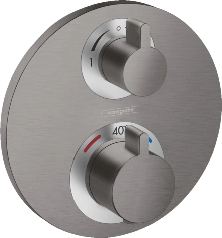 Термостат для душу Hansgrohe Ecostat S, чорний матовий хром (15758340)