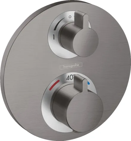 Термостат для душа Hansgrohe Ecostat S, черный матовый хром (15758340)