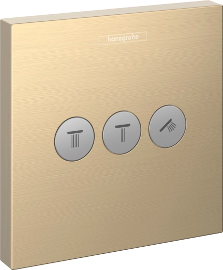 Перемикач Hansgrohe ShowerSelect на 3 клавіші, бронза (15764140)