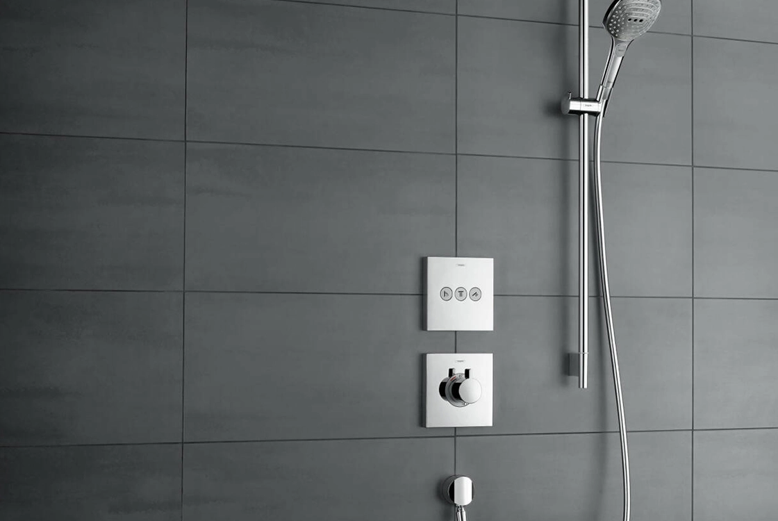 Перемикач Hansgrohe ShowerSelect на 3 клавіші, чорний хром (15764340) Фото - 1