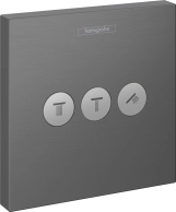 Перемикач Hansgrohe ShowerSelect на 3 клавіші, чорний хром (15764340)