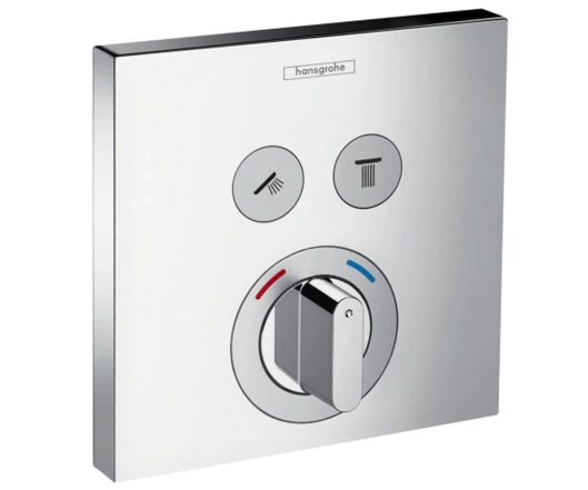Смеситель для ванны Hansgrohe ShowerSelect на 2 потребителя без скрытой части (15768000)